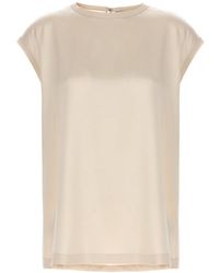Brunello Cucinelli - Silk Top Tops - Lyst