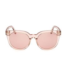 Tom Ford - Round Frame Sunglasses - Lyst