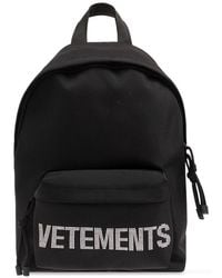 Vetements - Logo Detailed Zip-up Backpack - Lyst