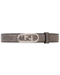 Fendi - Leather Belt With Logo - Lyst