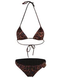 Tom Ford - Leopard Print Halterneck Bikini Set - Lyst