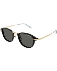 Montblanc - Eyewear Pantos Frame Sunglasses - Lyst