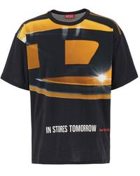 DIESEL - T-boxt-p1 Oval D Poster Printed T-shirt - Lyst