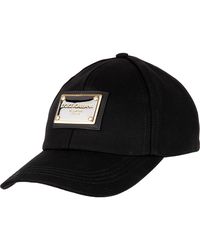 Dolce & Gabbana Logo Plaque Baseball Cap - Black