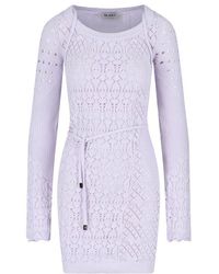 オールインワン・サロペット The Attico Ribbed Cashmere And Silk Knit Mini Dress The Attico ribbed-knit Mini Dress | Black | FARFETCH BH