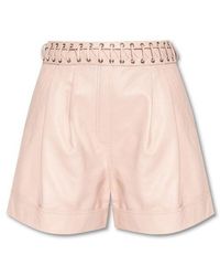 Balmain - Shorts With Lace-Up Detail - Lyst