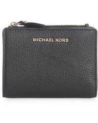 MICHAEL Michael Kors - Logo Plaque Bi-fold Wallet - Lyst