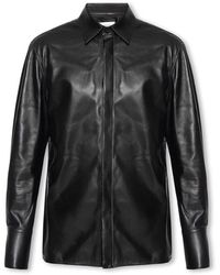 Ferragamo - Leather Shirt - Lyst