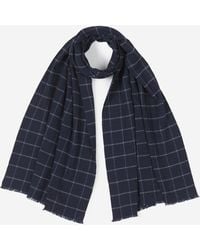 Fedeli - Checkered Pattern Scarf - Lyst