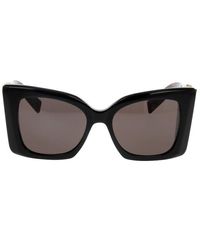 Saint Laurent - Blaze Square Frame Sunglasses - Lyst