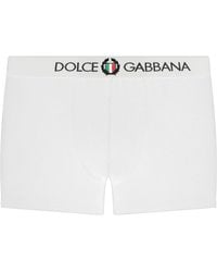 Dolce & Gabbana Logo Band Boxers - White