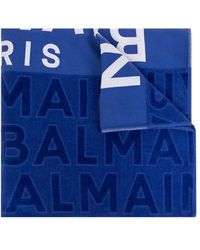 Balmain - Logo Printed Beach Towel - Lyst