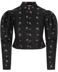 Chloé - Puff-Sleeved Cropped Jacket - Lyst