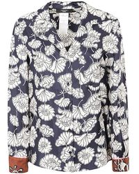 Weekend by Maxmara - All-over Floral Patterned Pyjama Shirt - Lyst