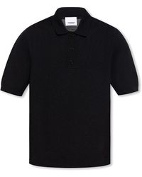 Burberry - Wool And Silk Polo Top - Lyst