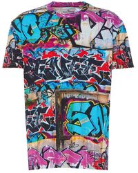 Vivienne Westwood - Graffiti Printed Crewneck T-shirt - Lyst