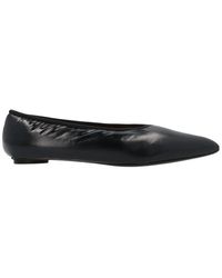 Marni Padded Design Pointed Ballerina Shoes - Black