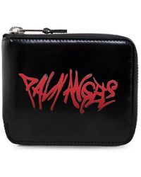 Palm Angels - Logo Printed Zipped Wallet - Lyst