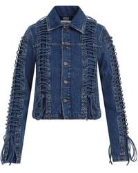 Jean Paul Gaultier - Vintage Corset Denim Jacket - Lyst