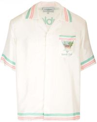 Casablancabrand - Tennis Club Silk Shirt - Lyst