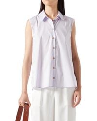 Liviana Conti - Sleeveless Button-Up Top - Lyst