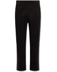 Moncler - Side Logo-printed Elastic-waist Trousers - Lyst