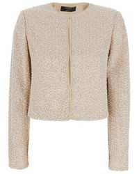 Twinset - Sequin Embellished Cropped Jacket - Lyst