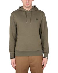 Fred Perry - Sweatshirt With Logo Embroidery - Lyst