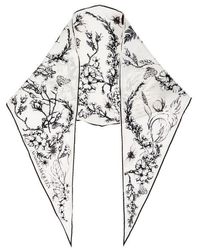 Alexander McQueen - Graphic Printed Pointed-tip Scarf - Lyst