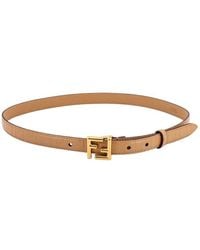 【関税＆送料込み】Fendi Belts E Braces Fendi Belts E Braces in Natural | Lyst