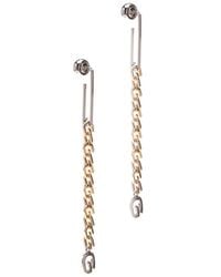 Givenchy "g Link" Earrings - Metallic