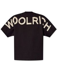Woolrich - Cotton T-Shirt With Logo - Lyst