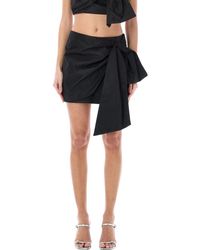 MSGM - Taffeta Mini Skirt - Lyst