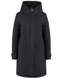 Woolrich - Hooded Mid-length Parka Coat - Lyst