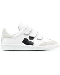 Isabel Marant - Beth Logo Printed Touch-strap Sneakers - Lyst