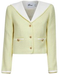 Self-Portrait - Boucle Contrast Collar Jacket - Lyst