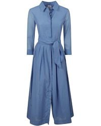 Sara Roka - Maxi Shirt Dress - Lyst