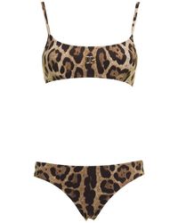 Dolce & Gabbana - Leopard Printed Bikini Set - Lyst