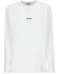MSGM - T-shirt With Logo - Lyst