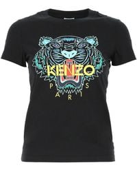 KENZO Tiger Printed T-shirt - Black