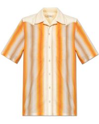 Wales Bonner - Short-Sleeved Button-Up Striped Shirt - Lyst