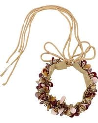 Dries Van Noten - Embellished Lace-up Necklace - Lyst