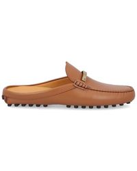 Tod's - Logo Engraved Slip-On Sandals - Lyst