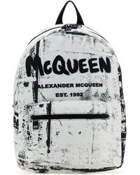 Alexander McQueen - Graffiti Logo Printed Backpack - Lyst
