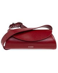 Jil Sander - Cannolo Logo Printed Mini Clutch Bag - Lyst
