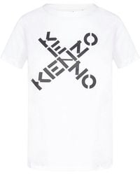 KENZO - Logo Cotton T-shirt - Lyst