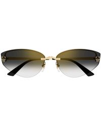 Cartier - Cat-eye Frame Sunglasses - Lyst
