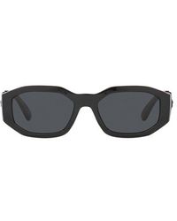 Versace Eyewear Rectangular Frame Sunglasses - Black