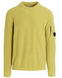 C.P. Company - Logo Patch Crewneck Knitted Jumper - Lyst