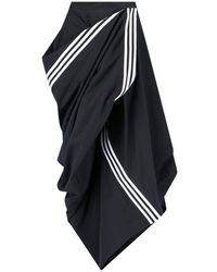 Y-3 - Asymmetrical Skirt "3-Stripes" - Lyst